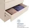 Kommode 80cm breit mit 4 Schubladen Kaschmir schmal Holz Produktbild-Vorschau 4
