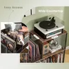 KOMFOTTEU stojan na vinylový gramofón až pre 300 albumov, Náhľad obrázku produktu 4
