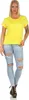 Damen T-Shirt Shirts Kurzarm Sommer,  Gelb XL Produktbild-Vorschau 2