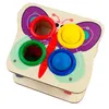 Montessori Hammer Spiel Holzhammer + Hammerschlag Bunt Produktbild-Vorschau 14