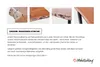 Esstisch Baumkante massiv Akazie eichefarben 140 x 80 cm Produktbild-Vorschau 9