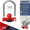MASKO® Anhängerschloss Zahlenschloss mit 4 Stellig Code für Produktbild-Vorschau 2