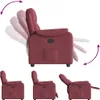 vidaXL Relaxsessel Weinrot Stoff Produktbild-Vorschau 6