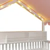 Flieks Kinderbett 90x200cm mit Led, Hausbett mit Baldachin Produktbild-Vorschau 8