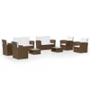 vidaXL 8 tlg. Garten Lounge Set mit Kissen Poly Rattan Produktbild-Vorschau 3