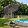 Sekey Balkonschirm 200 cm Ø Holzoptik, Knickbar, Stabiler Produktbild-Vorschau 11