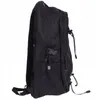 A black backpack shown from the side against a white background. Podgląd zdjęcia produktu