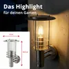 Grafner Design Edelstahl Wandlampe mit Bewegungsmelder, 1x Produktbild-Vorschau 6