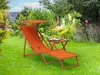 Strandstuhl terracotta Gartenstuhl Sonnenliege Deckchair Produktbild-Vorschau 3