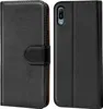 A black book-style phone case for a Huawei Y6 2019 is shown from two angles, front and back. Anteprima dell’immagine prodotto