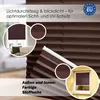 Plissee ohne Bohren 65x220cm Braun Produktbild-Vorschau 2