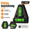 Wiltec, magnetická vodováha s křížovým měřidlem a dvěma Náhled obrázku produktu 2