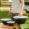 Salatschüssel Set groß mit Deckel ,0,7-6 L in Anthrazit Produktbild-Vorschau 11
