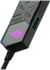 A close-up shot of a black electronic device with purple ROG logo and text. Podgląd zdjęcia produktu
