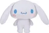 A white plush toy with blue eyes and pink cheeks. Produktbild-Vorschau