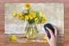MuchoWow® Schreibtischunterlage Blumen - Gelb - Stilleben Produktbild-Vorschau 3
