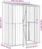 vidaXL Casetta da giardino marrone 153,5 x 86 x 200 cm in Anteprima dell’immagine prodotto 7