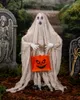 Scary Geist Halloween Animatronic mit Kürbistasche 90cm Produktbild-Vorschau 2
