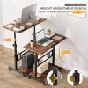 Iropro Bureau réglable en hauteur 80x40cm, table Voir les images du produit 3