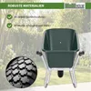 Schubkarre 100 L mit Kunststoffmulde bis 250 kg Stahlrahmen Produktbild-Vorschau 5
