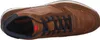 A top-down view of a brown leather sneaker. Produktbild-Vorschau