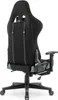A black and gray gaming chair is shown from the back. Náhled obrázku produktu