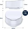 AIORBER Toilettensitzerhöhung mit Deckel höhenstabil Produktbild-Vorschau 7