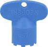 A blue plastic tool with text on it. Produktbild-Vorschau
