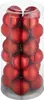 tectake® Weihnachtskugeln 24er-Set in Rot Durchmesser 4 cm Produktbild-Vorschau 1