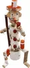 Figura da giardino in legno 55 cm betulla pescatore - Anteprima dell’immagine prodotto 1