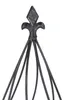 BURI Metall Rankhilfe antik grau 2er-Set Zwiebelform Produktbild-Vorschau 3