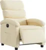 vidaXL Relaxsessel Elektrisch Creme Stoff Produktbild-Vorschau 3