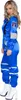 A woman wearing a blue astronaut costume. Produktbild-Vorschau