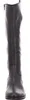 A front view of a black leather boot. Produktbild-Vorschau