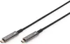 A black USB-C cable with metallic connectors, one labeled 'SOURCE' and the other 'DISPLAY'. Náhled obrázku produktu