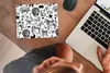 MuchoWow® Mauspad Mousepad Muster - Tiere - Schwarz und Produktbild-Vorschau 4