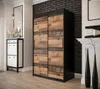 Dvoudveřová šatní skříň ORISA 1 - šířka 120 cm, černá / old Náhled obrázku produktu 1
