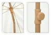 Parasol Jardin Rayé Taupe Design Rétro Franges, Protection Voir les images du produit 6