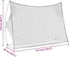 vidaXL Golfová tréningová pomôcka čierna 314 x 92 x 214 cm Náhľad obrázku produktu 8