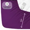 Buymax Topper Spannbettlaken Jersey Spannbetttuch 100% Produktbild-Vorschau 4