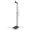 A black adjustable projector stand on a white background with dimensions indicated. Podgląd zdjęcia produktu