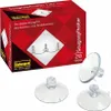 A product box for Idena suction cup holders, with product images and text, and three suction cup holders shown separately. Produktbild-Vorschau