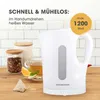 GOURMETmaxx Wasserkocher 1l - weiß/grau Produktbild-Vorschau 4