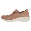 A side view of a tan Skechers Slip-Ins sneaker with a white sole. Produktbild-Vorschau