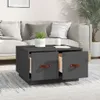 The Living Store Couchtisch Grau 60x53x35 cm Massivholz Produktbild-Vorschau 3