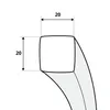 A diagram showing the dimensions of a product. Produktbild-Vorschau