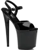FLAMINGO-809 Damen Sandale von Pleaser, Schwarz Glanz , EU Produktbild-Vorschau 1