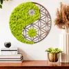 Wallity, Yin Yang, nástěnná dekorace, zelená, MDF, 44 x 44 Náhled obrázku produktu 1