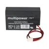 Multipower MP0,8-12 /12V 0,8Ah Blei Akku AGM mit Produktbild-Vorschau 5
