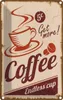 vianmo Blechschild 18x12 cm Coffee Endless cup Kaffee Essen Produktbild-Vorschau 1